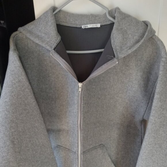 Zara gray oversize coat size S/M- New - Picture 1 of 3